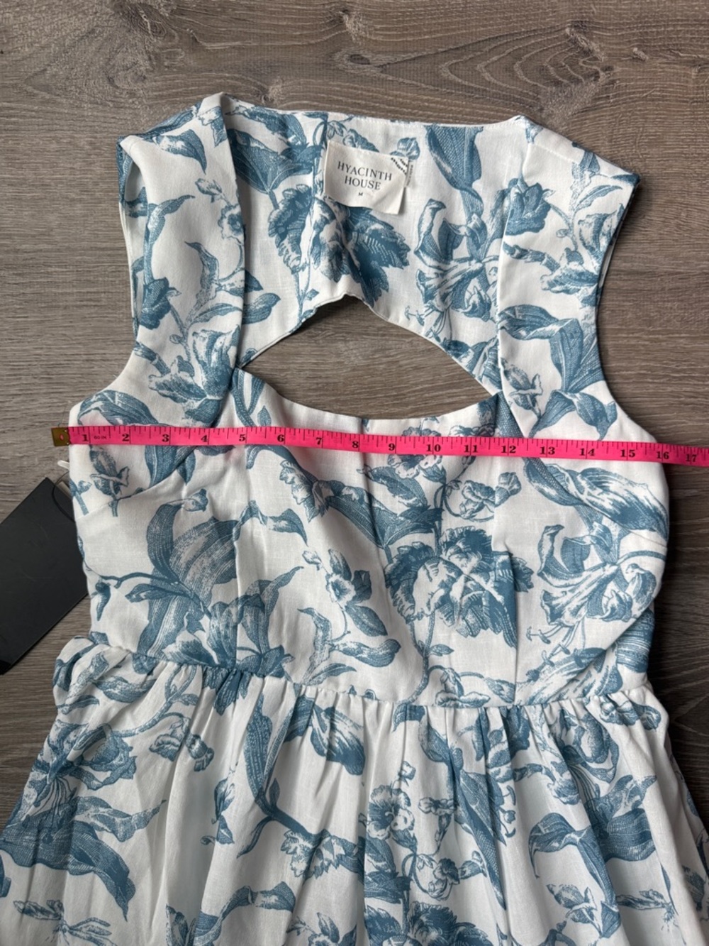 NEW Tuckernuck Hyacinth House Dusty Blue Floral Maizie Maxi Dress Medium - Picture 5 of 12